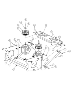Drive Assembly Diagram and Parts List for M48-KW 53BB5DAV750-19-HP Cub Cadet Lawn Tractor